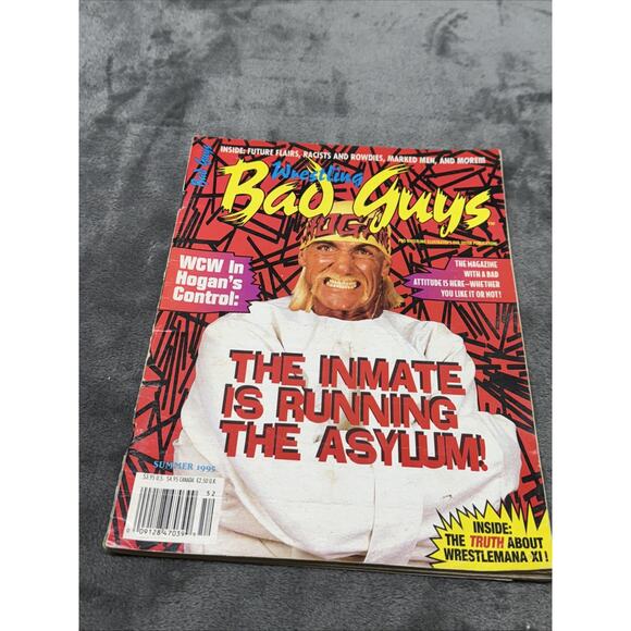 Wrestling Bad Guys Magazine Hulk Hogan WCW Summer 1995 Wrestlemania XI - Picture 1 of 10